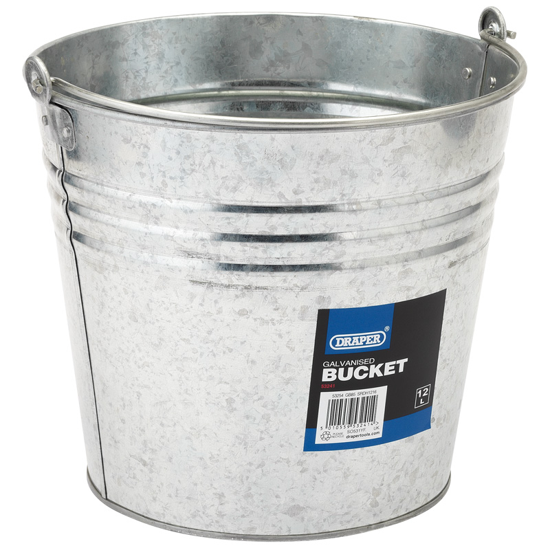 DRAPER Galvanised Steel Bucket (12L) [53241]