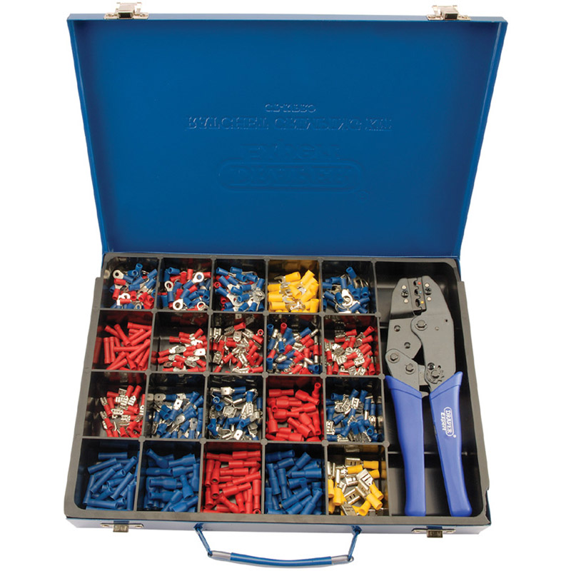 DRAPER Ratchet Crimping Tool and Terminal Kit [56383]