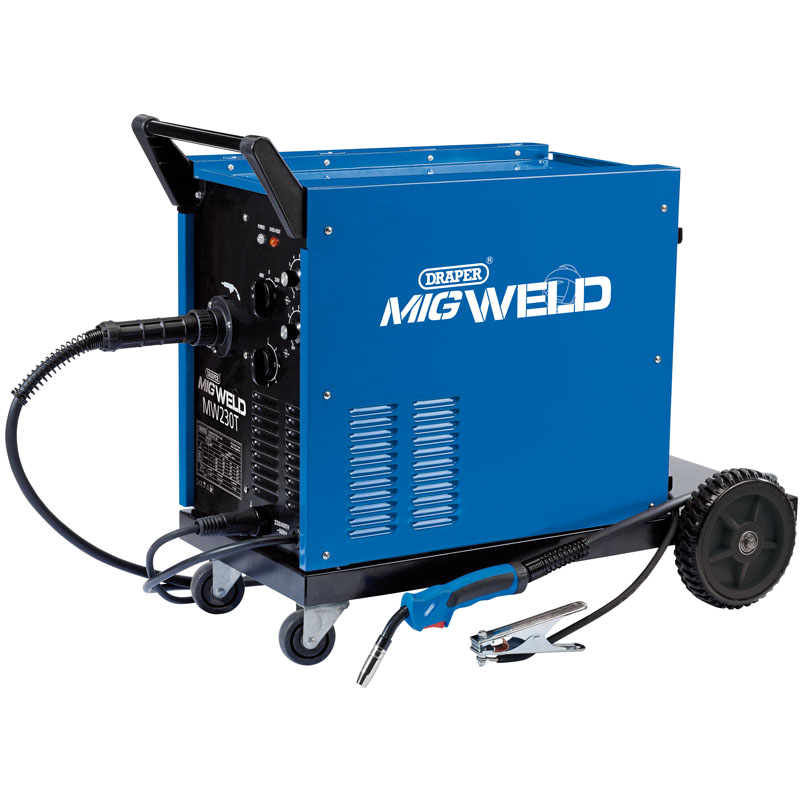 DRAPER 230/400V Gas/Gasless Turbo MIG Welder (220A) [71093]