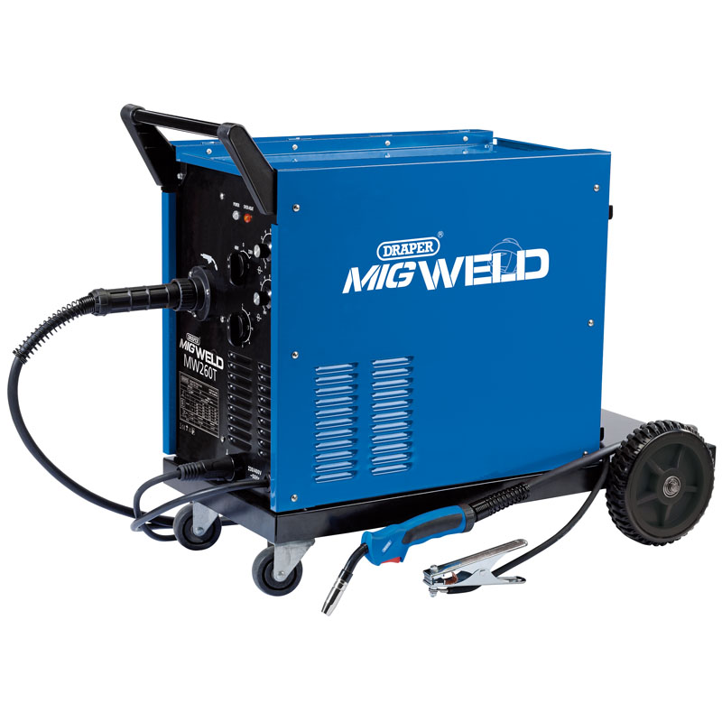 DRAPER 230/400V Gas/Gasless Turbo MIG Welder (250A) [71094]