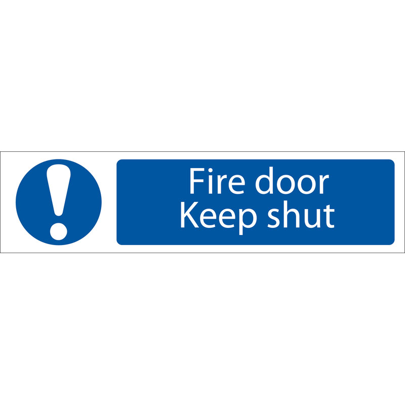 DRAPER ‘Fire Door Keep Shut’ Mandatory Warning Sign [73104]