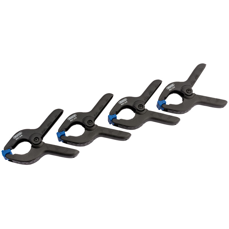 DRAPER 40mm Capacity Spring Clamp Set (4 Piece) [82777]