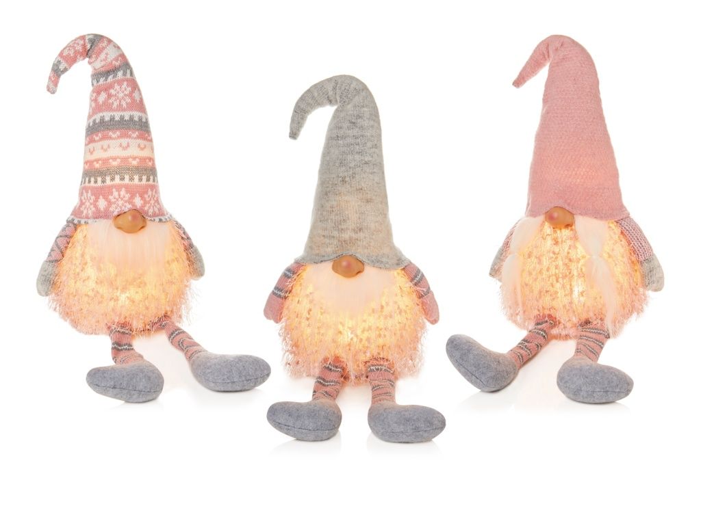 Accents LED Sitting Gnome 50cm assorted designs