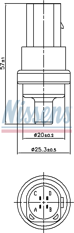 Nissens Coolant Temperature Sensor 207009