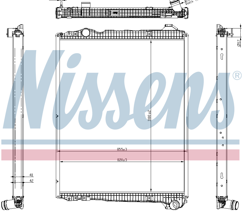 Nissens Engine Coolant Radiator 606323