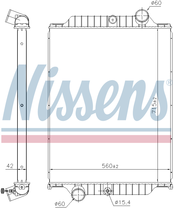 Nissens Engine Coolant Radiator 6063660