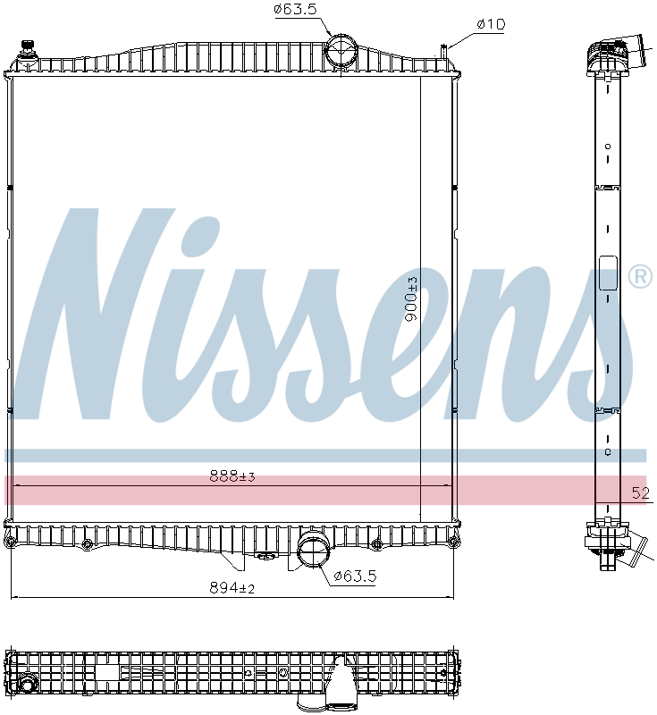 Nissens Engine Coolant Radiator 606368