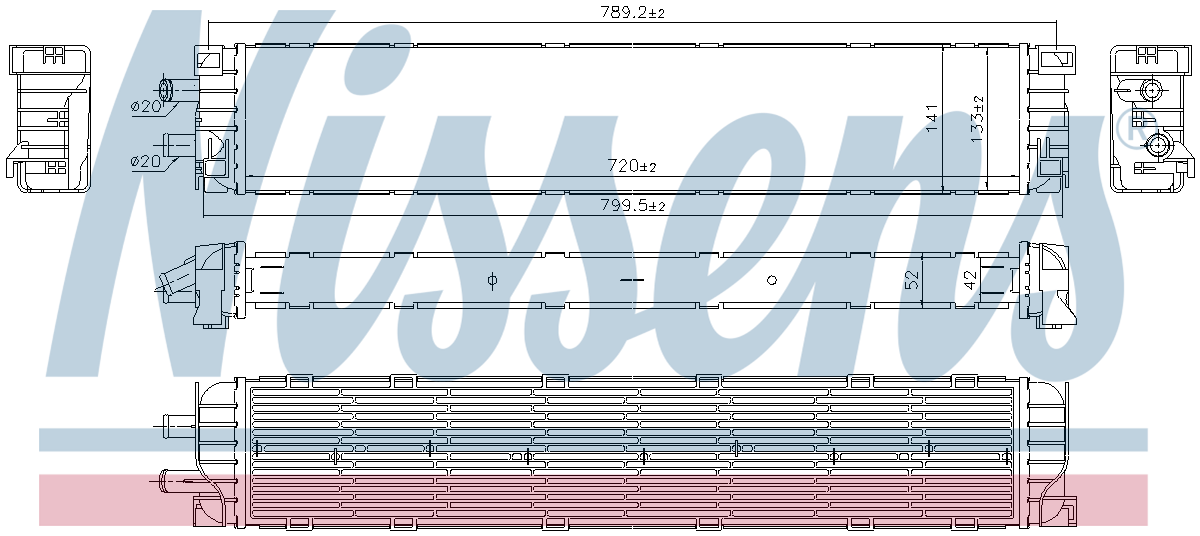 Nissens Engine Coolant Radiator 606401