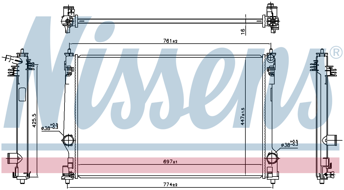 Nissens Engine Coolant Radiator 606786