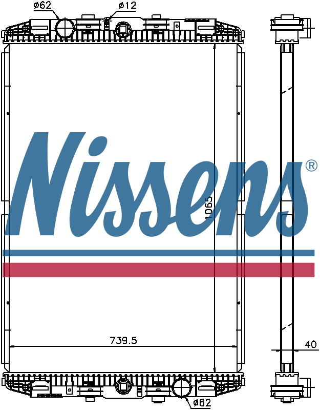 NISSENS Coolant Radiator 614170