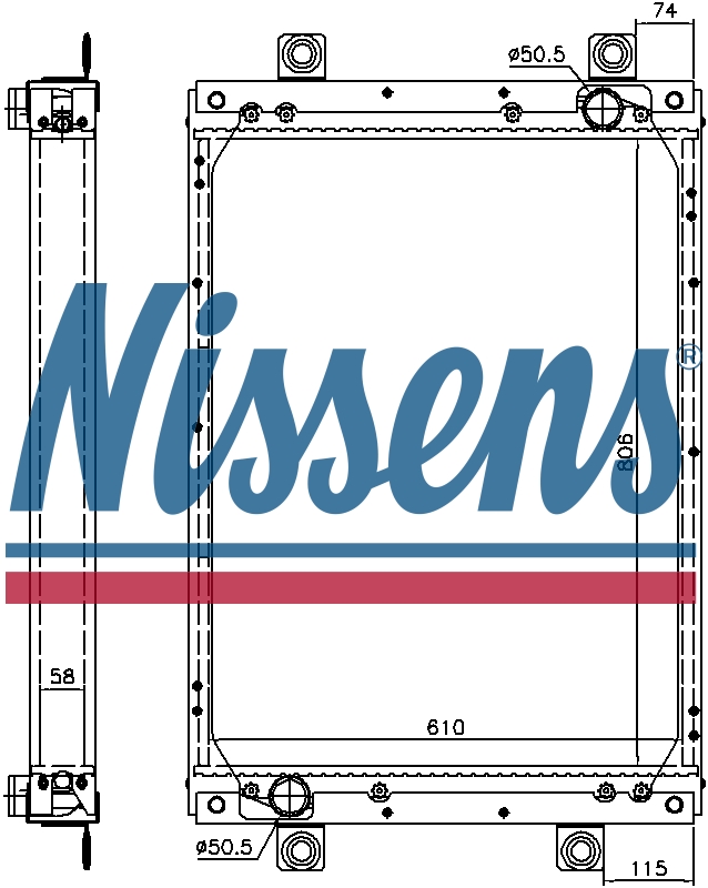 NISSENS Coolant Radiator 61439A