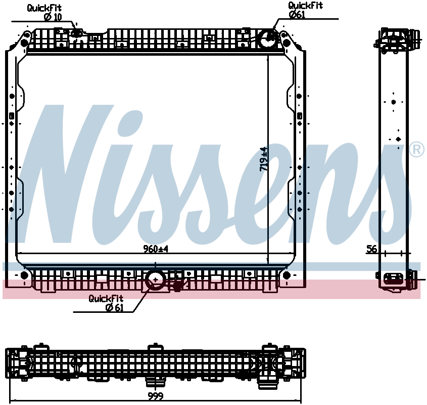 NISSENS Coolant Radiator 627002
