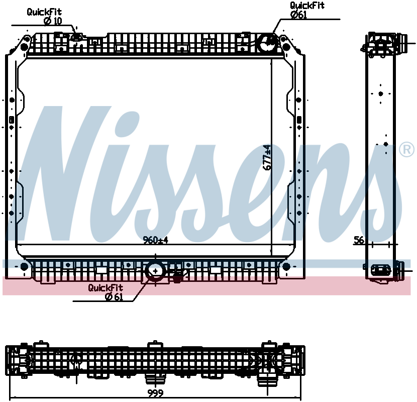 NISSENS Coolant Radiator 627003