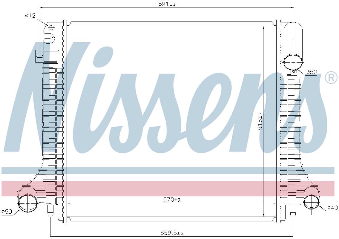 Nissens Engine Coolant Radiator 62798