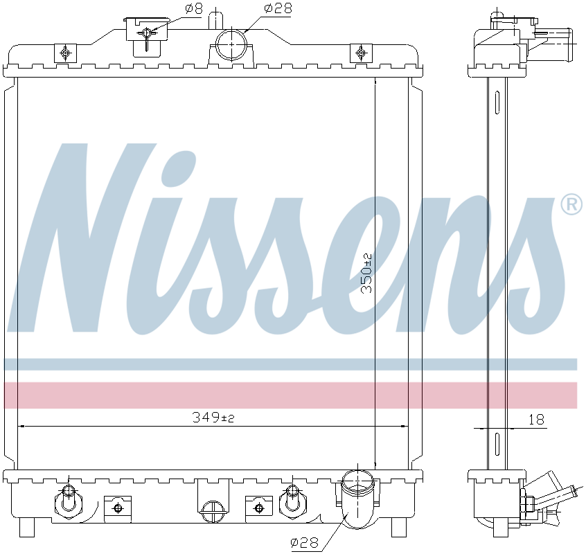 Nissens Engine Coolant Radiator 633081