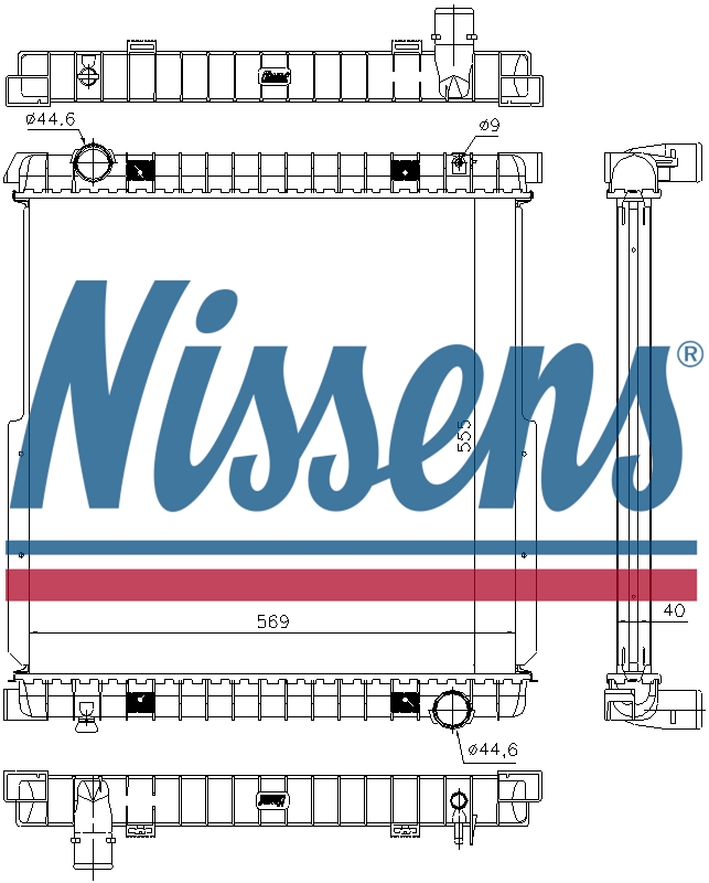 NISSENS Coolant Radiator 63331A