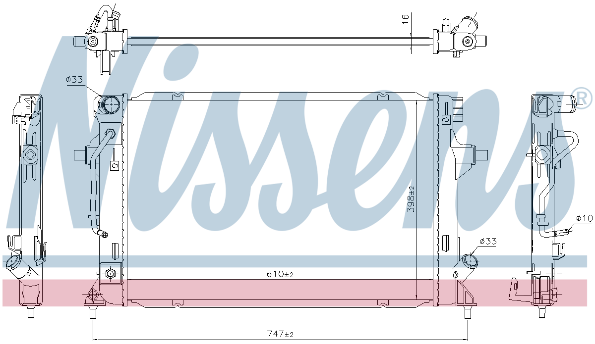 Nissens Engine Coolant Radiator 636727