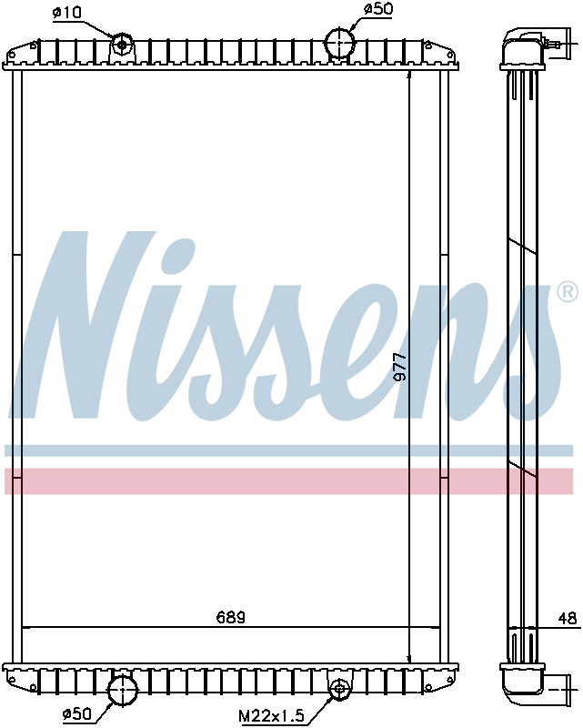 Nissens Engine Coolant Radiator 637750
