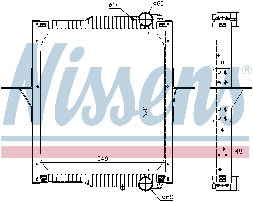 Nissens Engine Coolant Radiator 63783