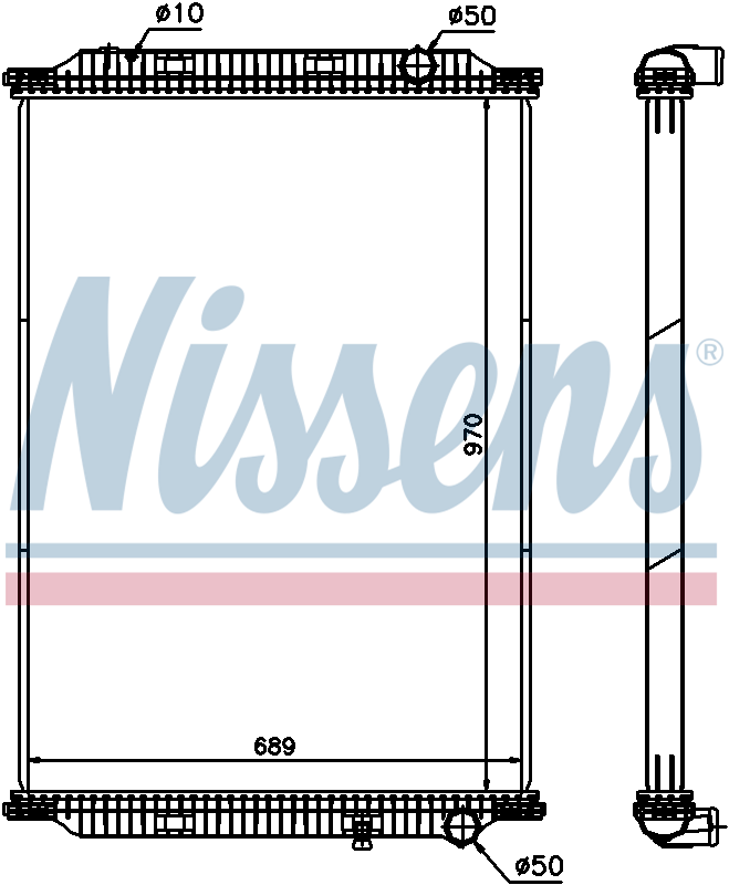 Nissens Engine Coolant Radiator 637860
