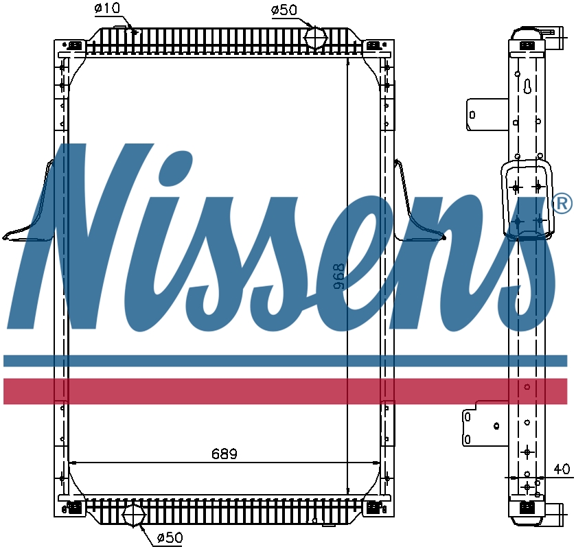 NISSENS Coolant Radiator 63787A