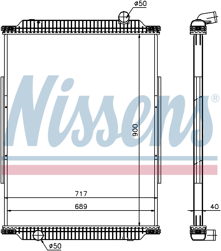 Nissens Engine Coolant Radiator 637880