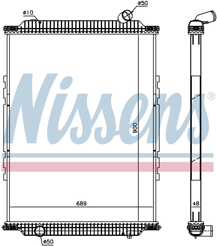 Nissens Engine Coolant Radiator 6378920