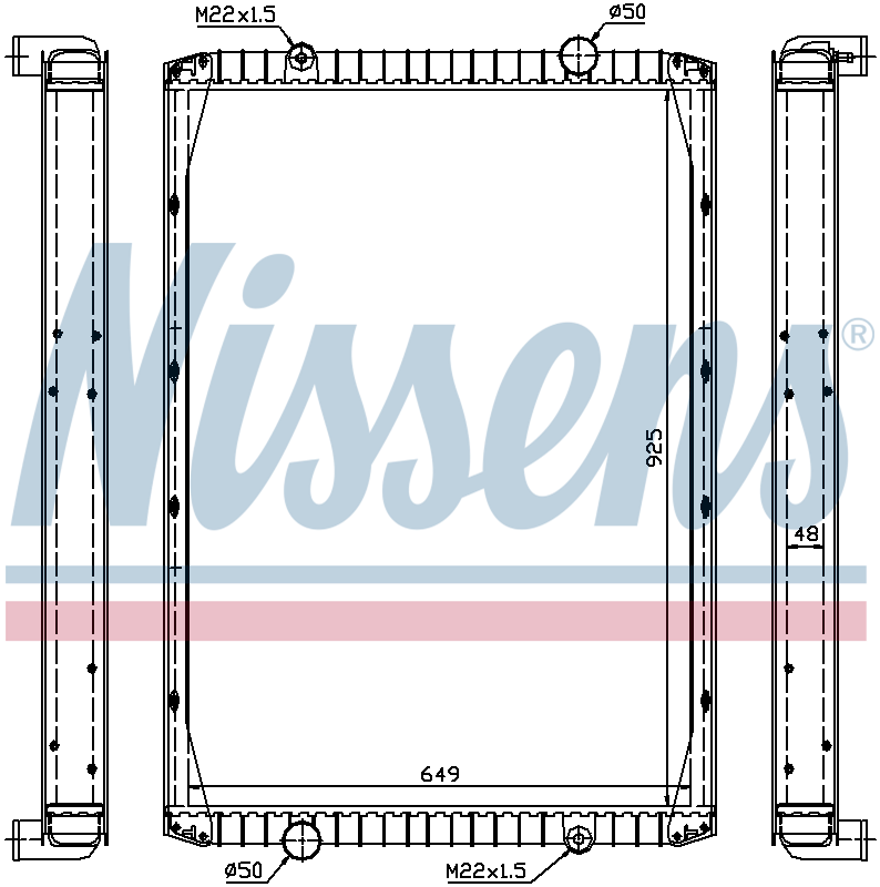 Nissens Engine Coolant Radiator 63847A