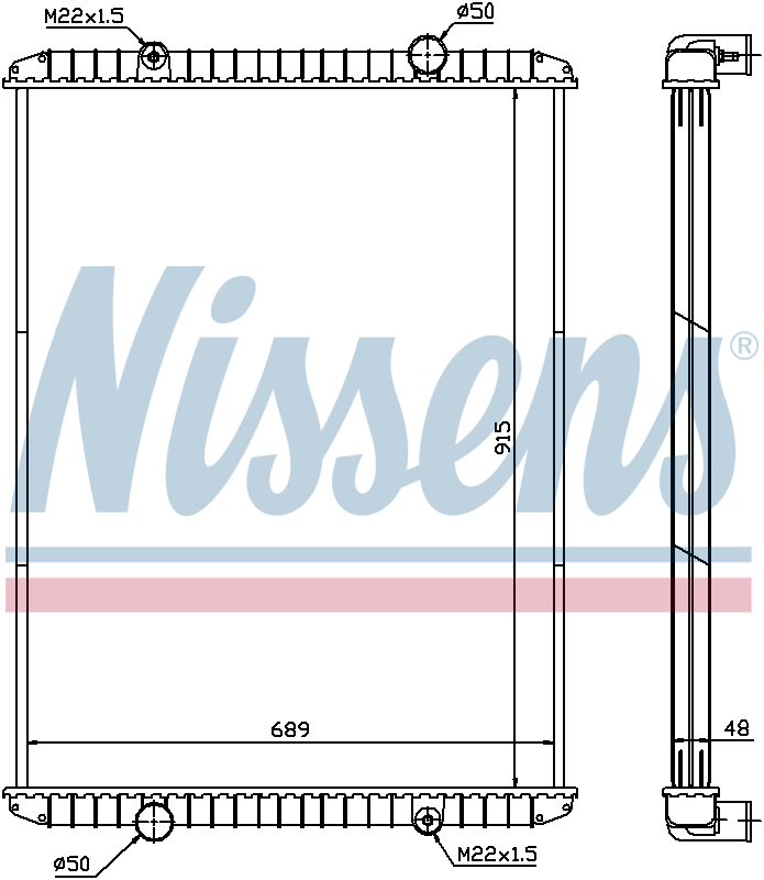 Nissens Engine Coolant Radiator 638480