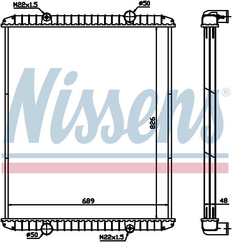 Nissens Engine Coolant Radiator 638490