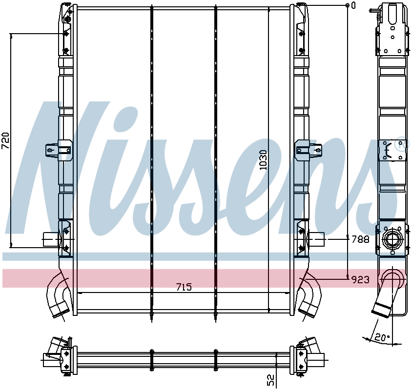NISSENS Coolant Radiator 64074