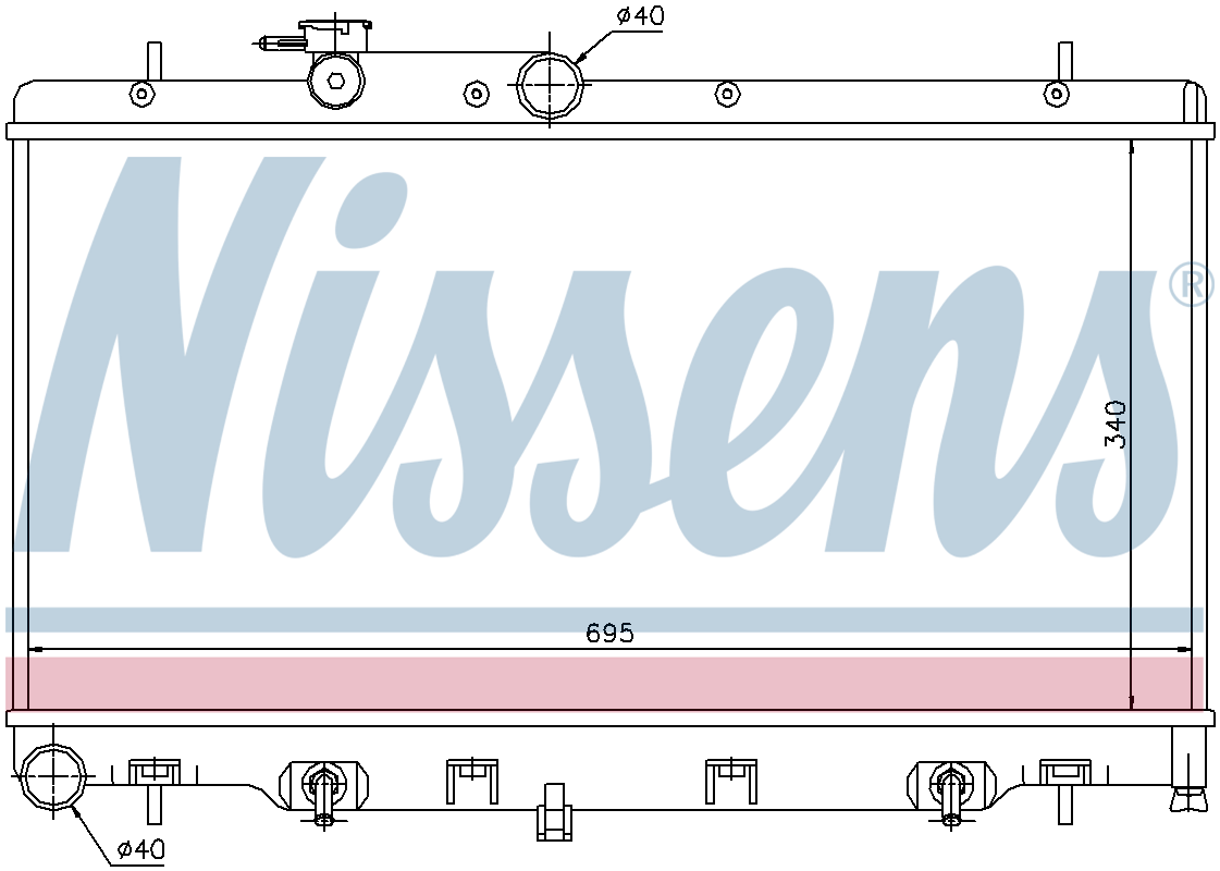 Nissens Engine Coolant Radiator 64114