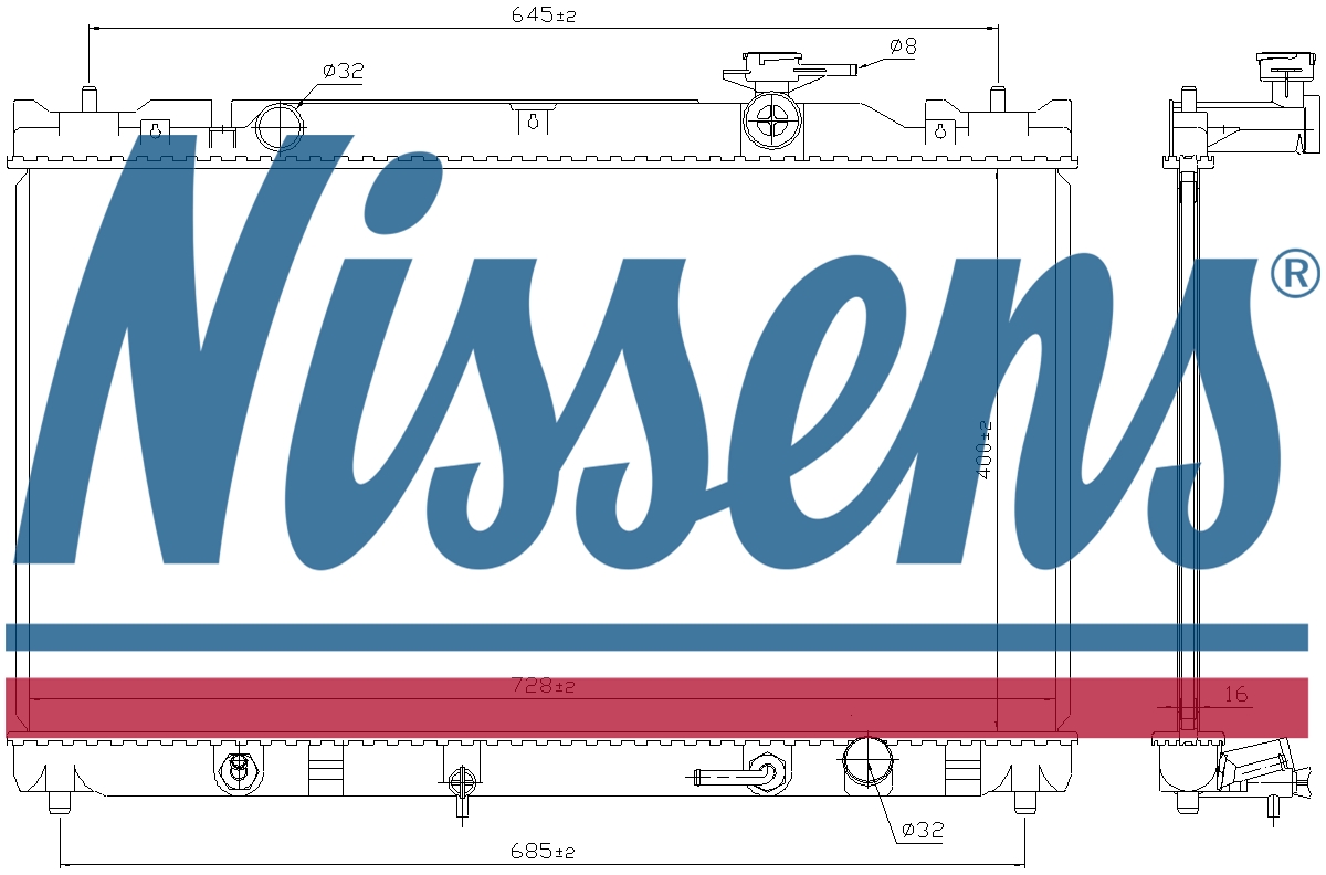 NISSENS Coolant Radiator 646351