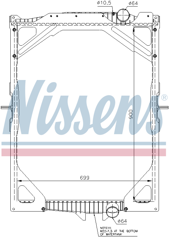 NISSENS Coolant Radiator 65463A