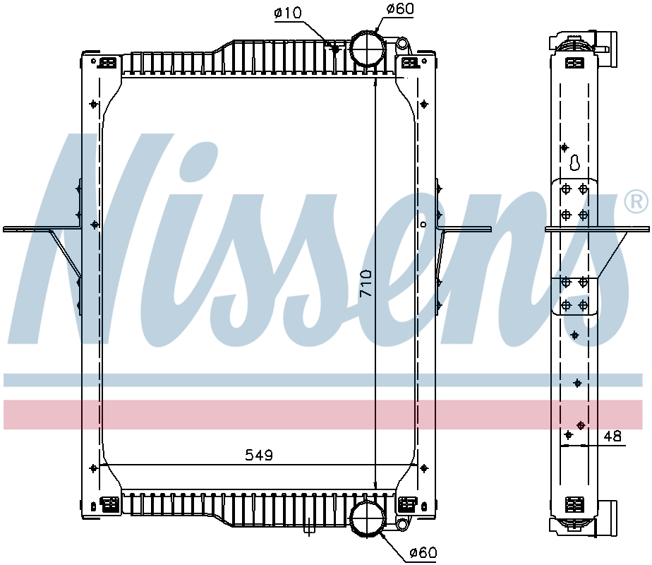Nissens Engine Coolant Radiator 65475