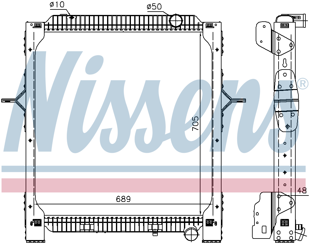 Nissens Engine Coolant Radiator 65476