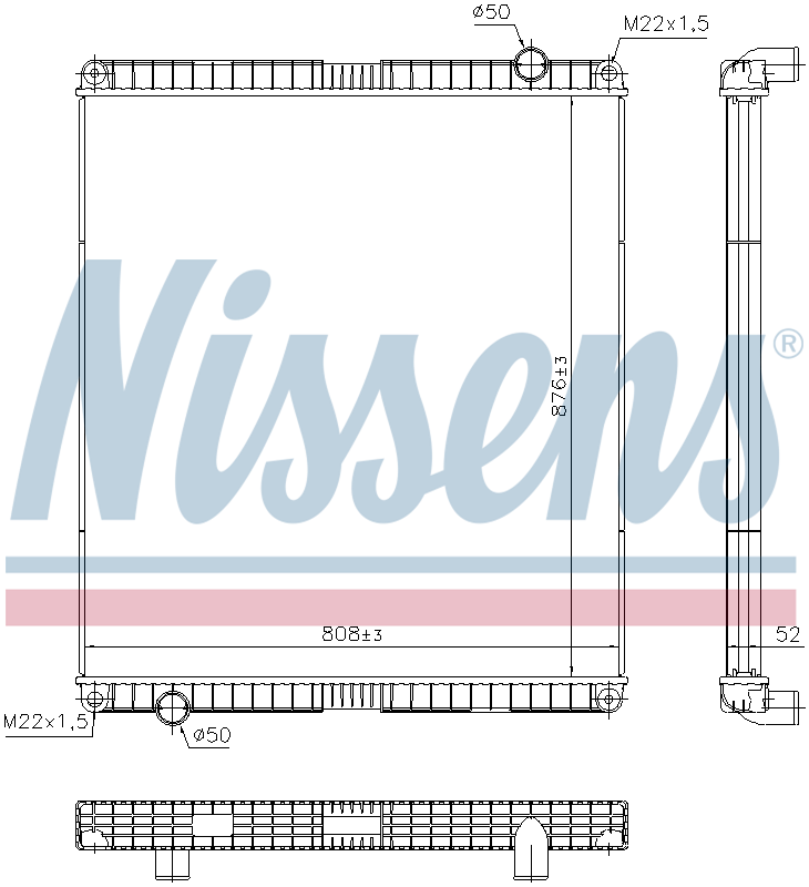Nissens Engine Coolant Radiator 65483
