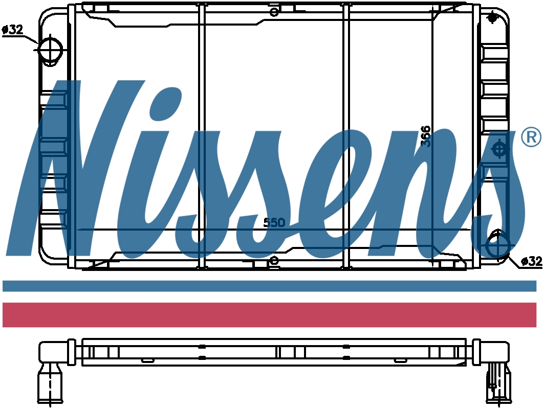 NISSENS Coolant Radiator 65506