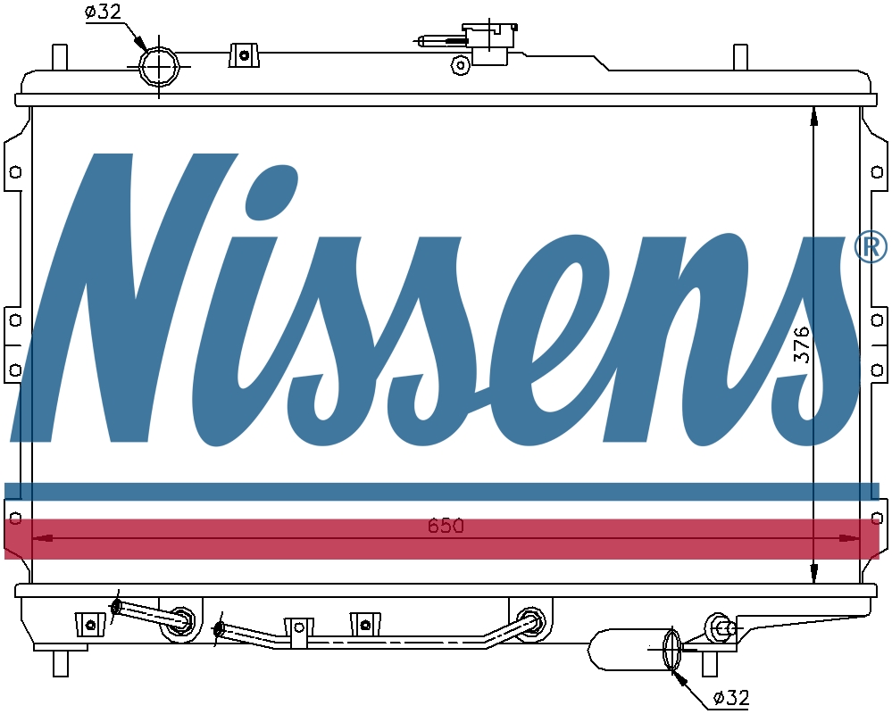 NISSENS Coolant Radiator 66603