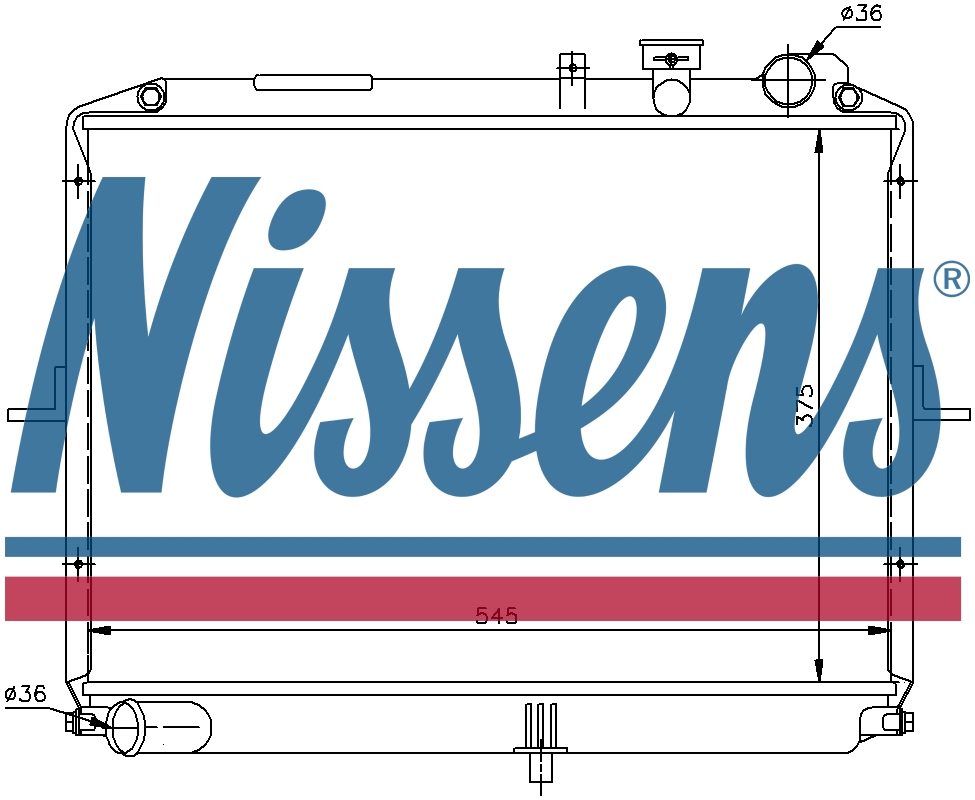 NISSENS Coolant Radiator 66611