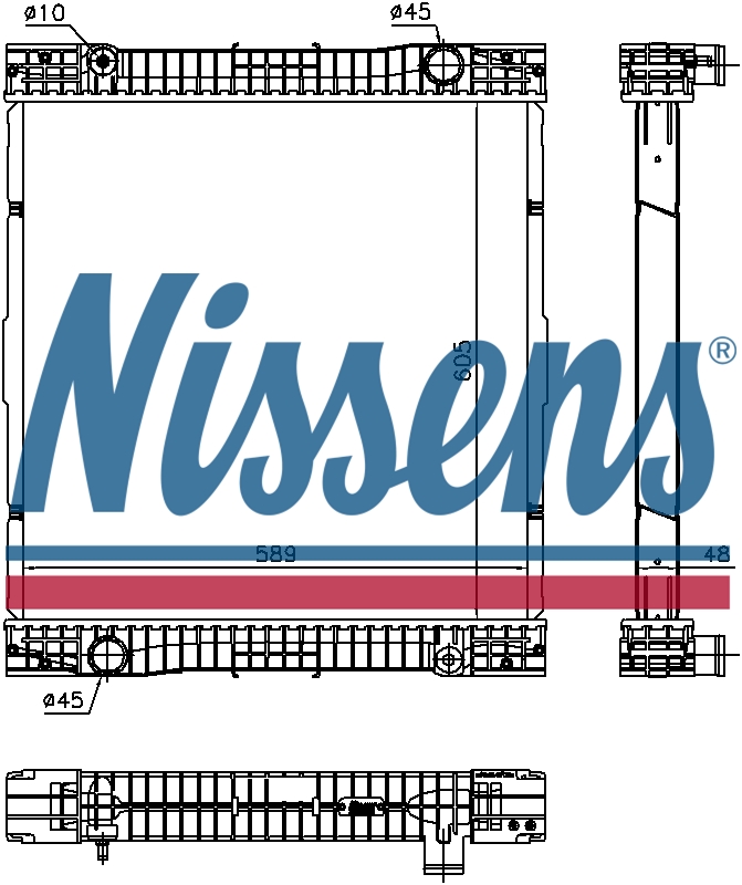NISSENS Coolant Radiator 67179