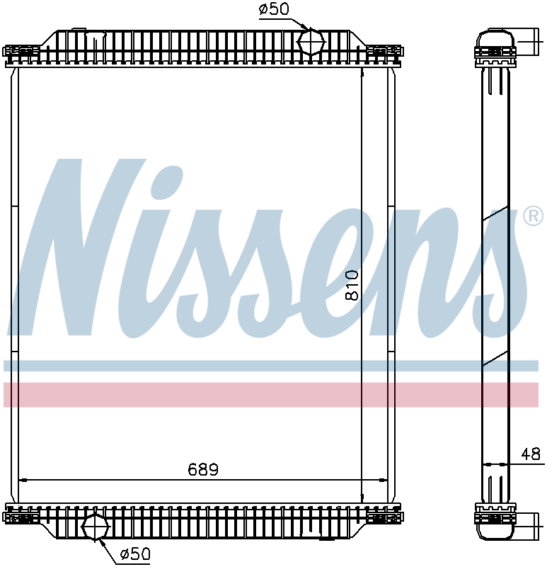 Nissens Engine Coolant Radiator 67218