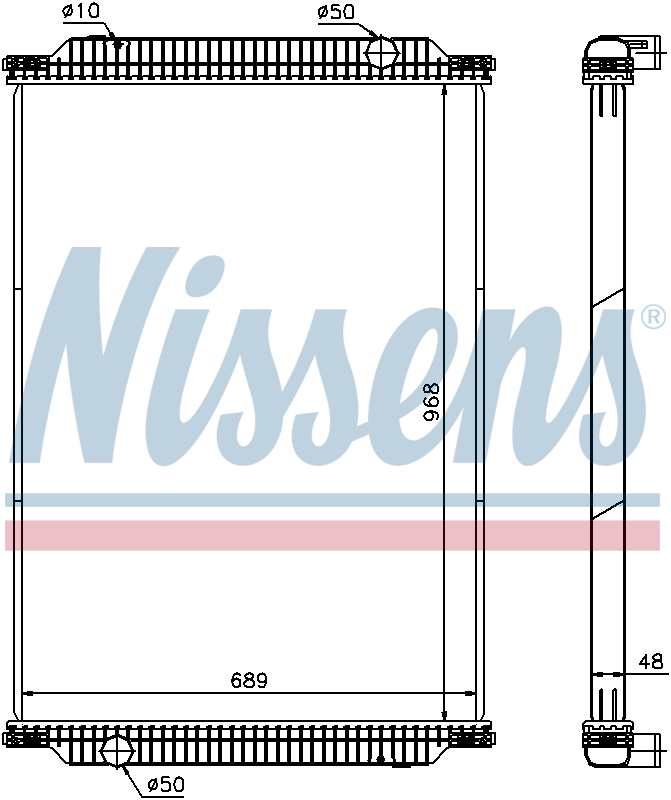 Nissens Engine Coolant Radiator 672440