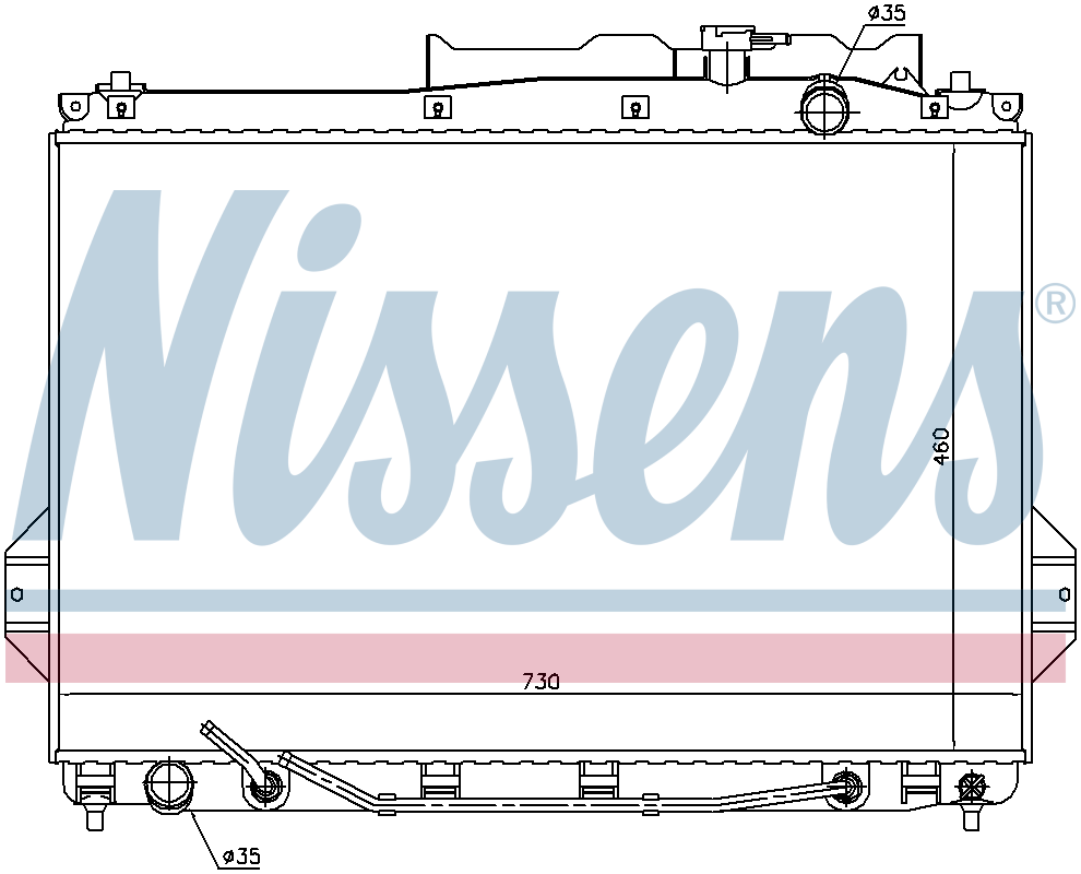 Nissens Engine Coolant Radiator 675009
