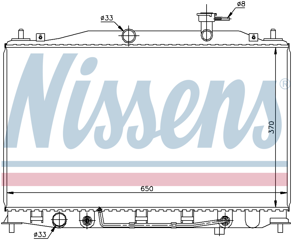Nissens Engine Coolant Radiator 67503