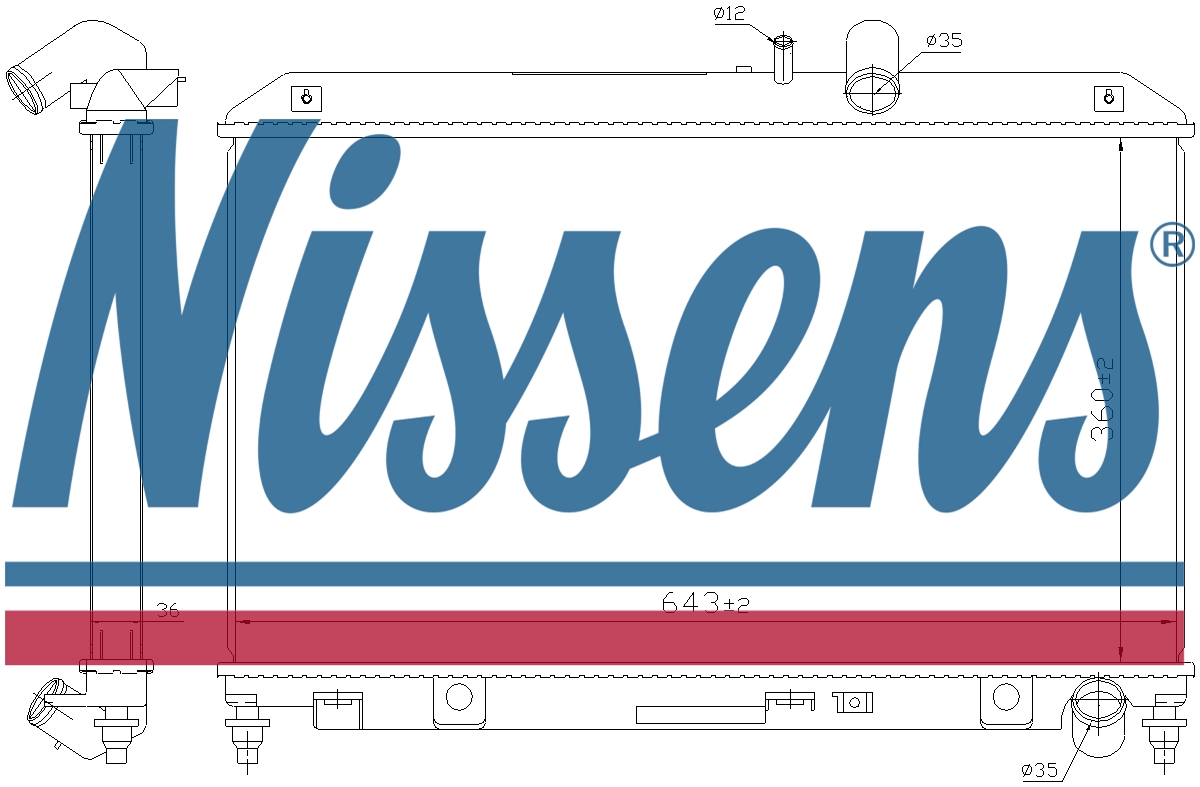 NISSENS Coolant Radiator 68540