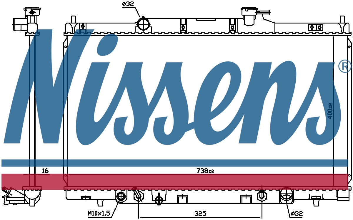 NISSENS Coolant Radiator 68606