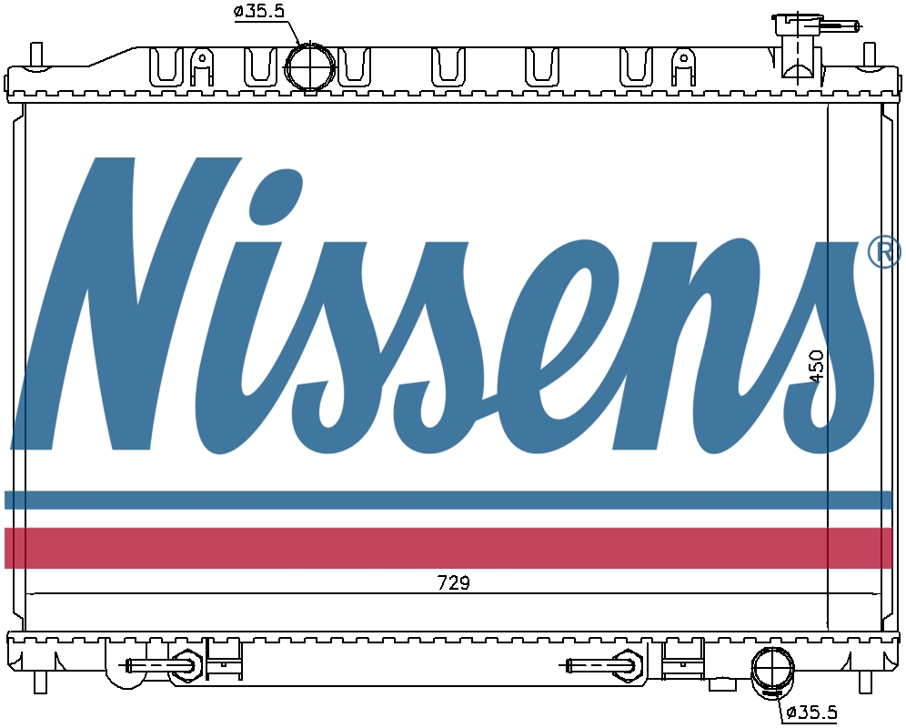 NISSENS Coolant Radiator 68793