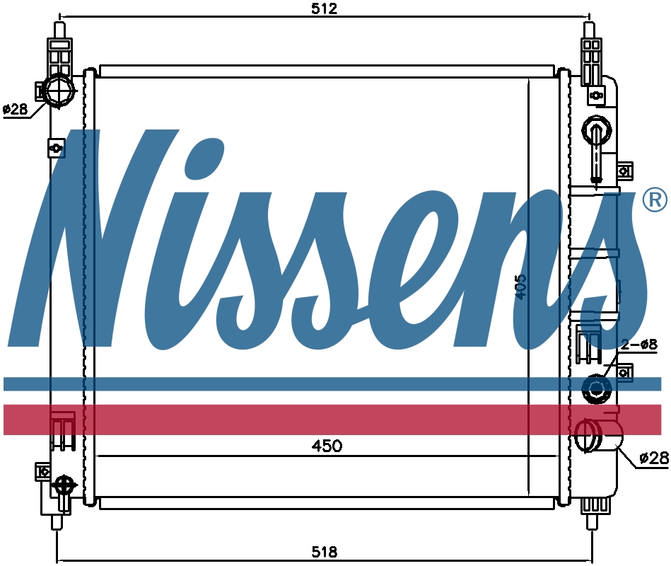 NISSENS Coolant Radiator 68796