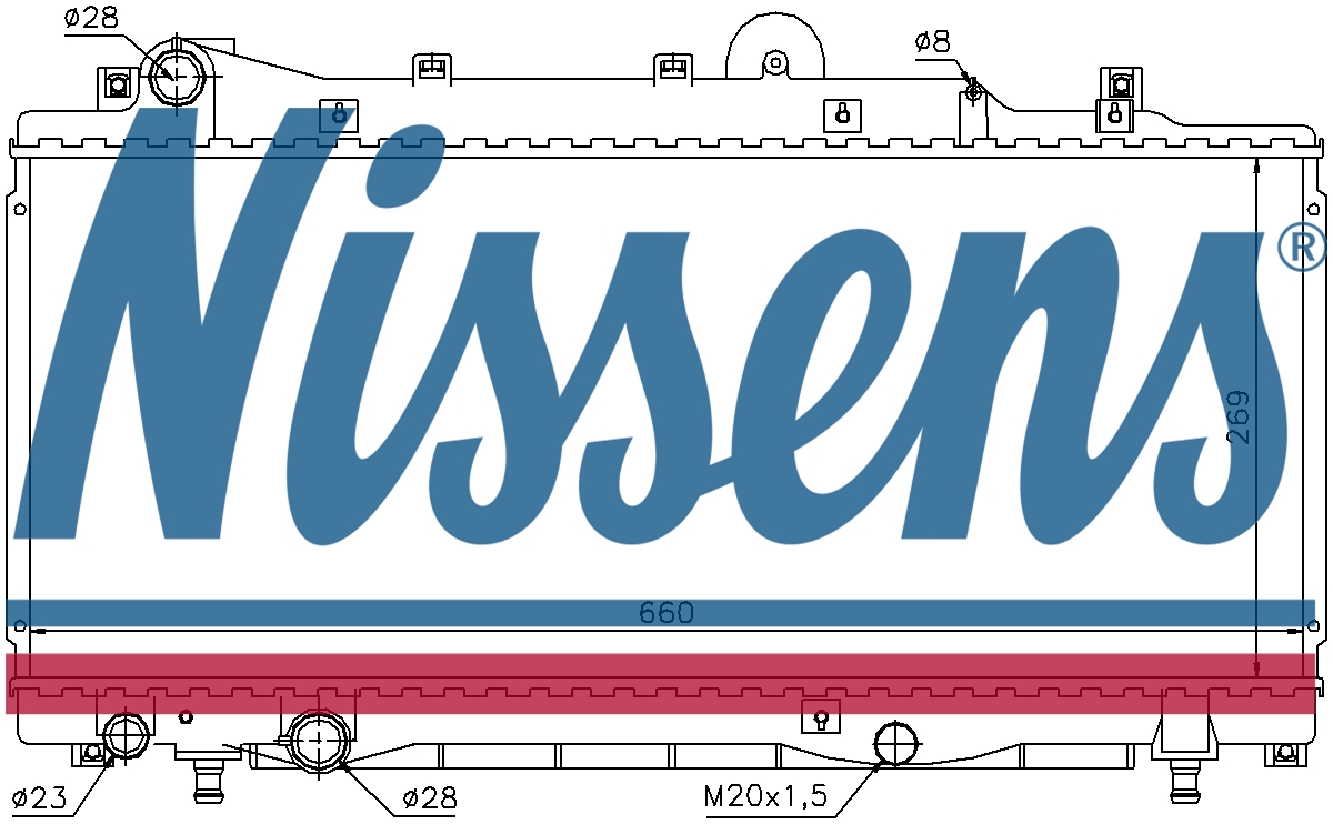 NISSENS Coolant Radiator 68805